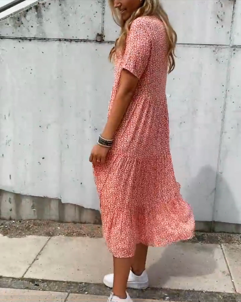 Saela - Vestido Relaxado Bloom