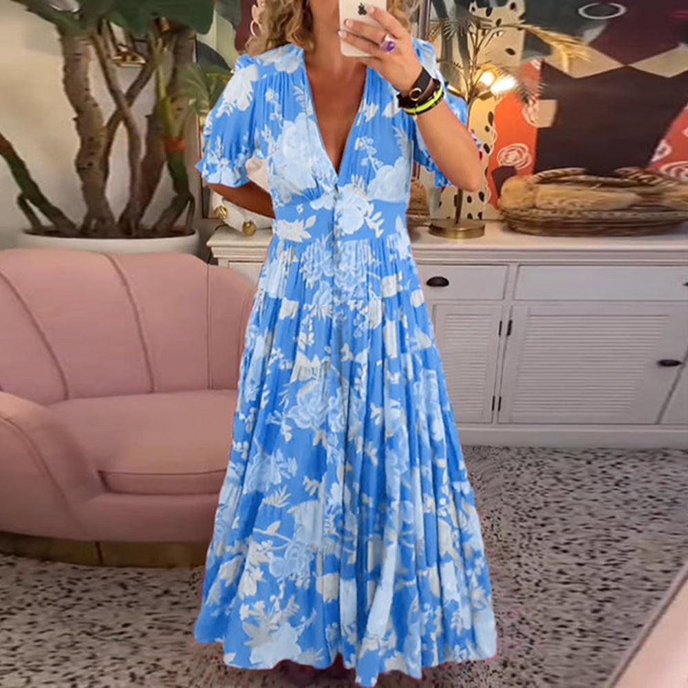 Floriana - Vestido Floral Vibrante