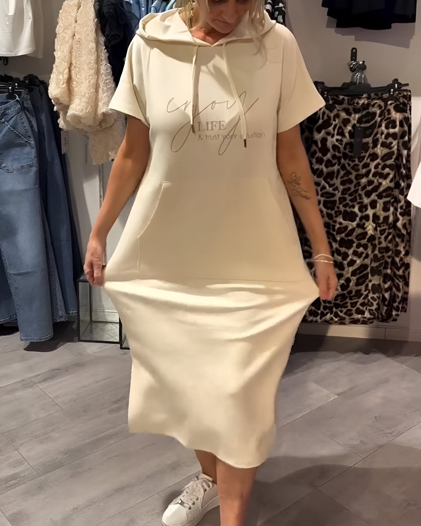 Bridget - Vestido Moletom Casual