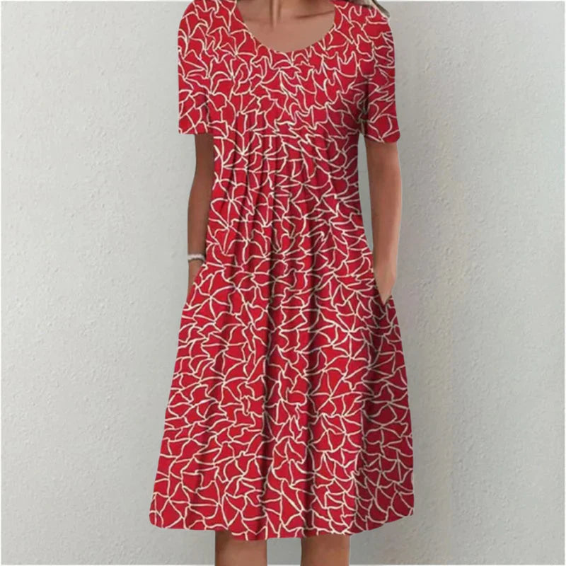 Sofia™ | Vestido Floral Estiloso e Casual com Bolsos