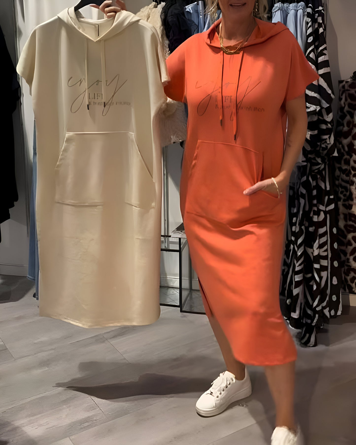 Bridget - Vestido Moletom Casual