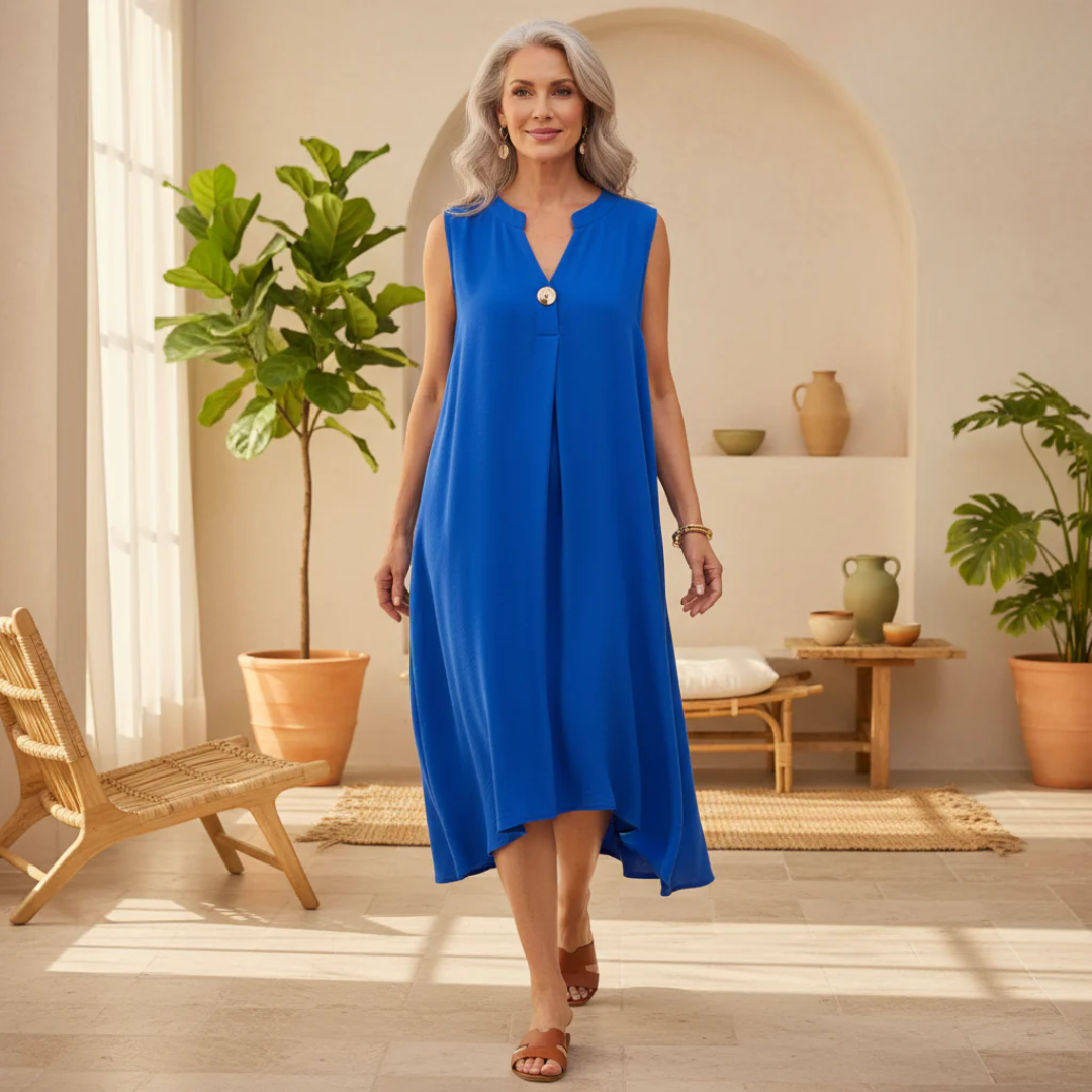 Elsie - Vestido Sem Mangas com Decote em V