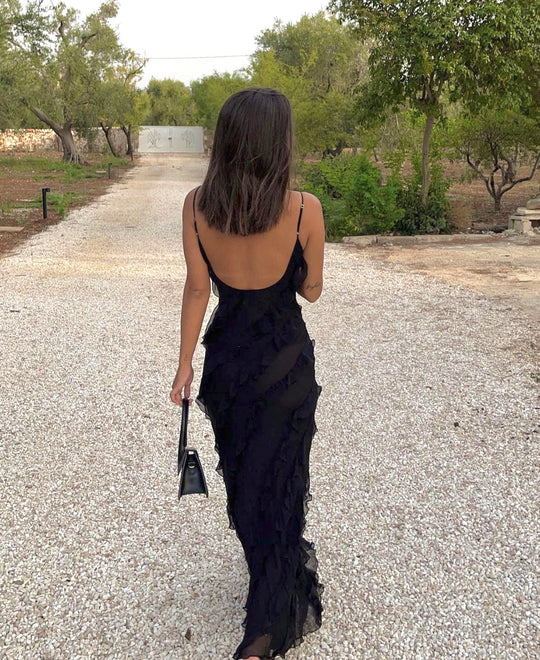 Aliza | Vestido Maxi com Babados