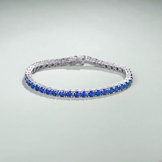 Pulseira de Tênis Safira