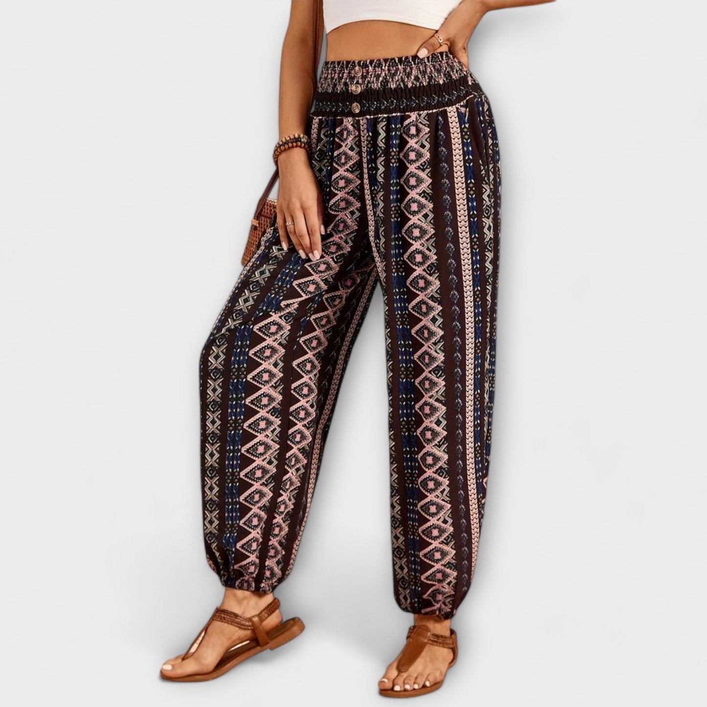 Scarlett - Calça com gráfico étnico