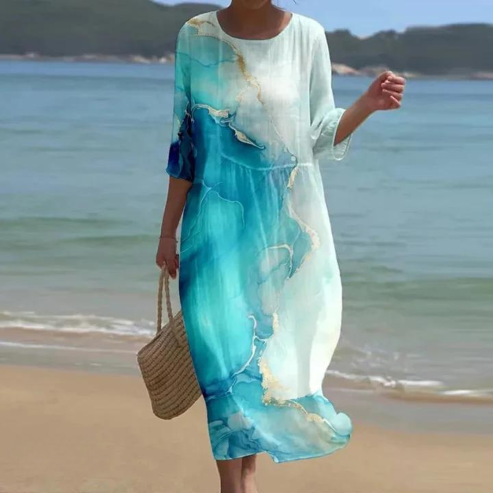 Marina - Vestido Impresso de Verão