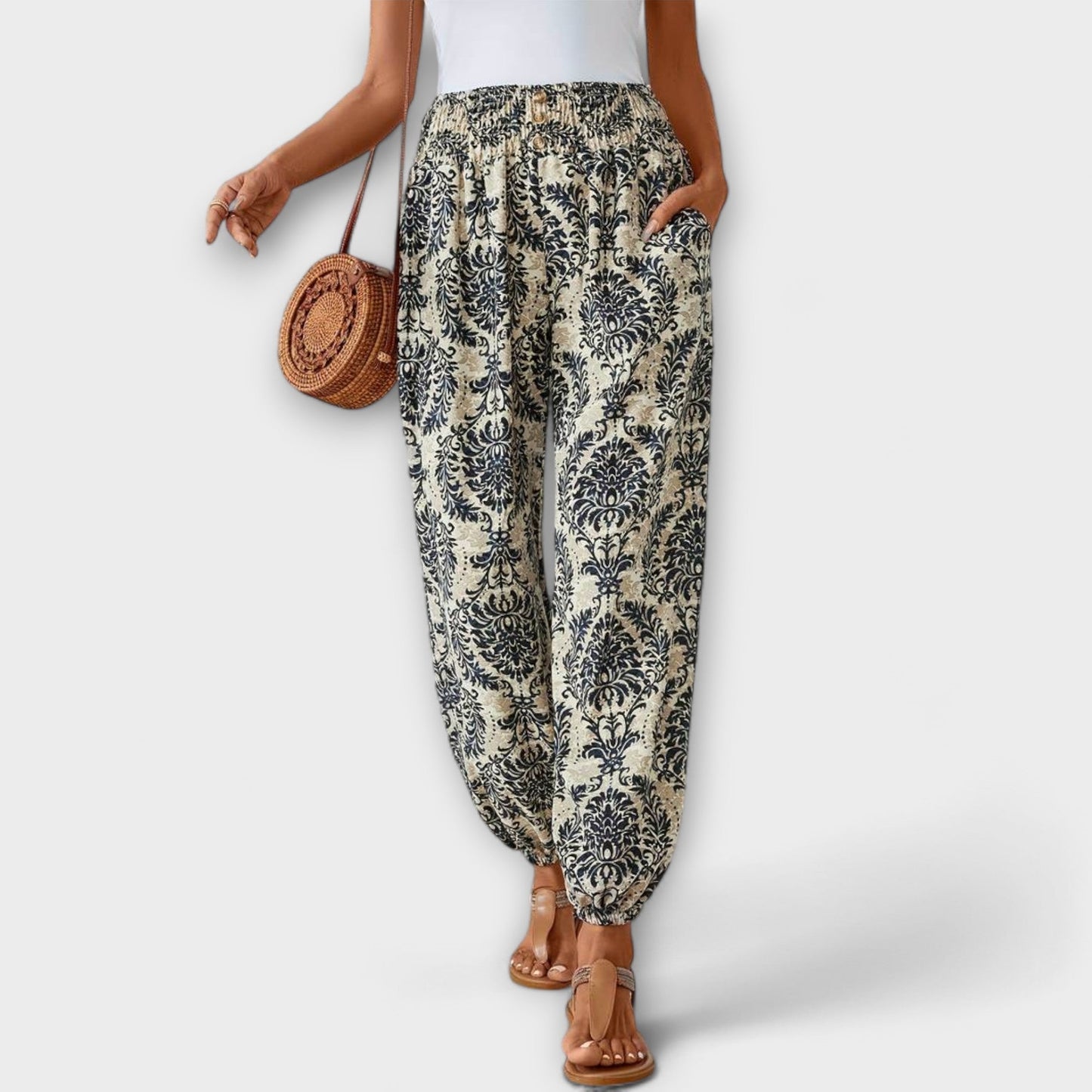 Scarlett - Calça com gráfico étnico