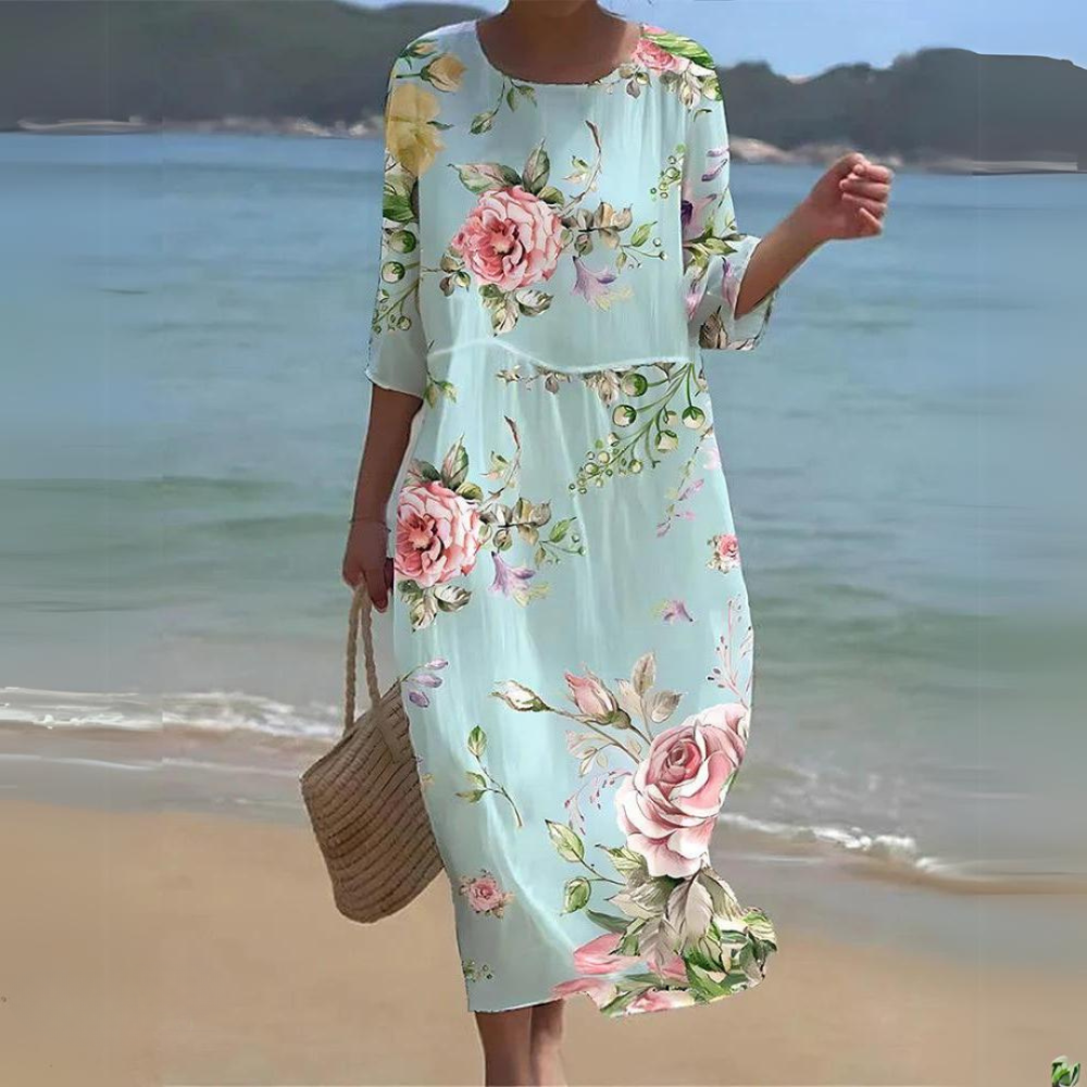Marina - Vestido Impresso de Verão