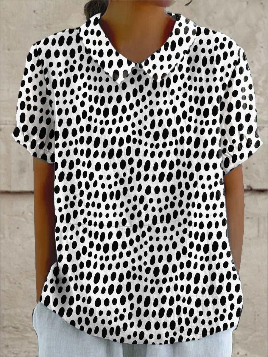 Lily | Camisa com Estampa de Poá