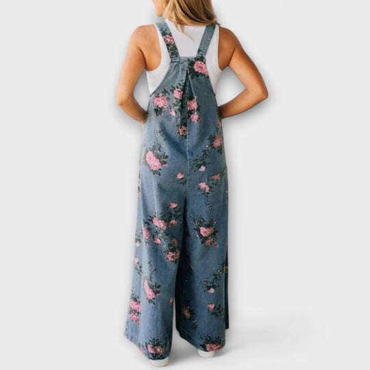 Mirona - Macacão de Denim com Corte Relaxado