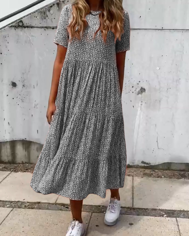 Saela - Vestido Relaxado Bloom