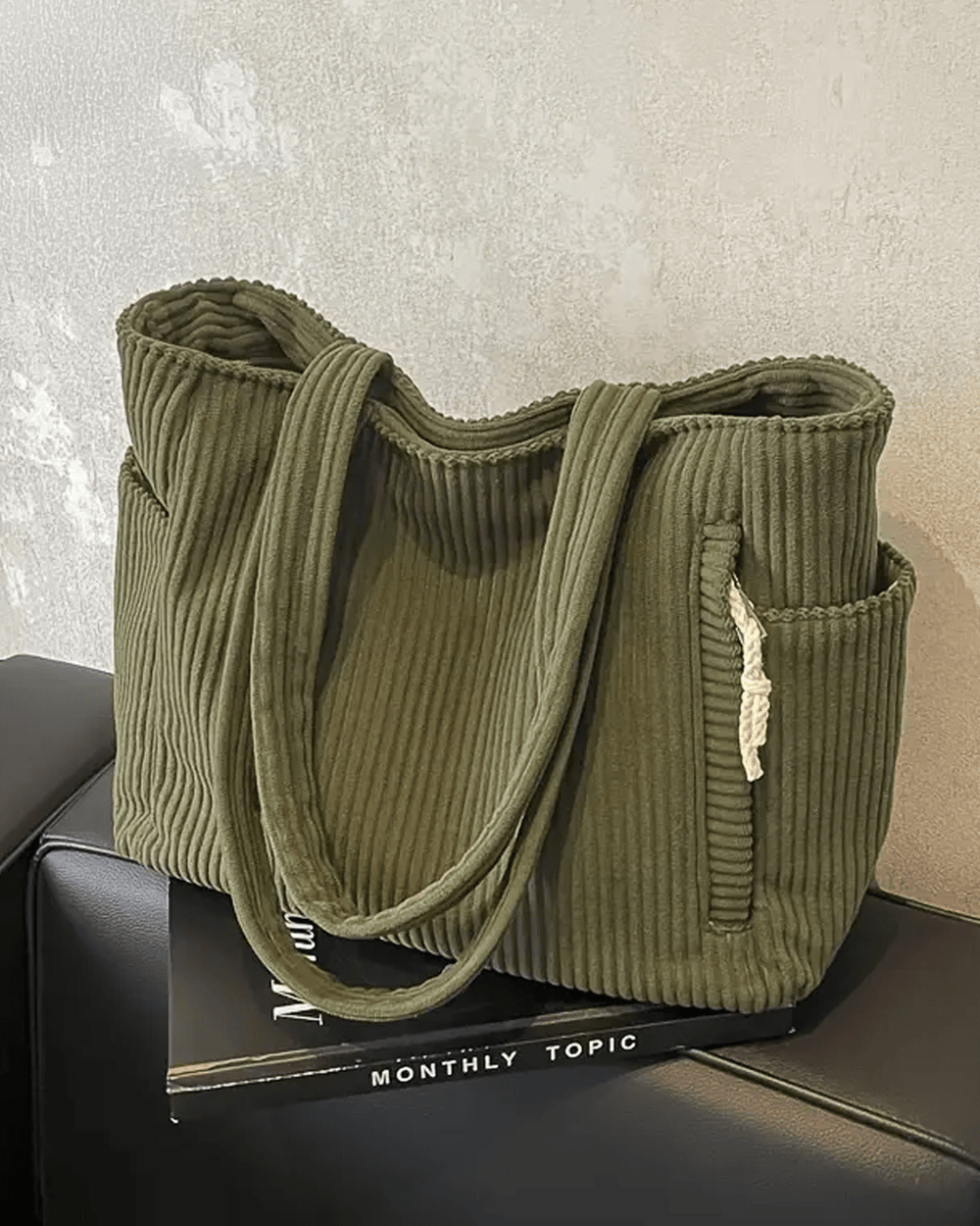 Bolsa Tote Tilda com Textura Canaletada