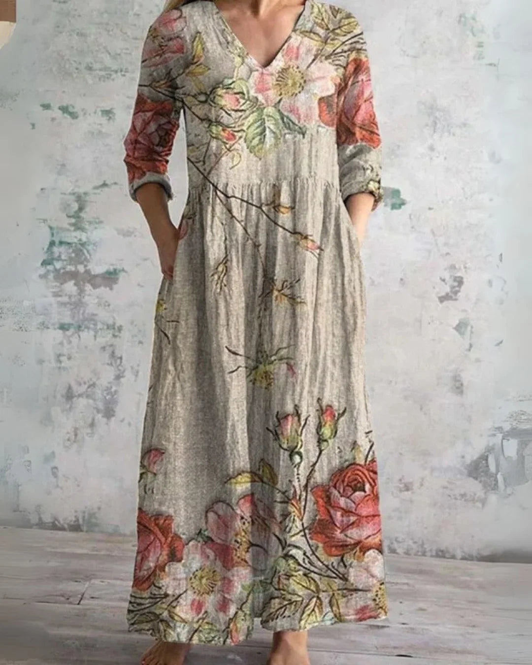 Gabi | Vestido maxi floral vintage