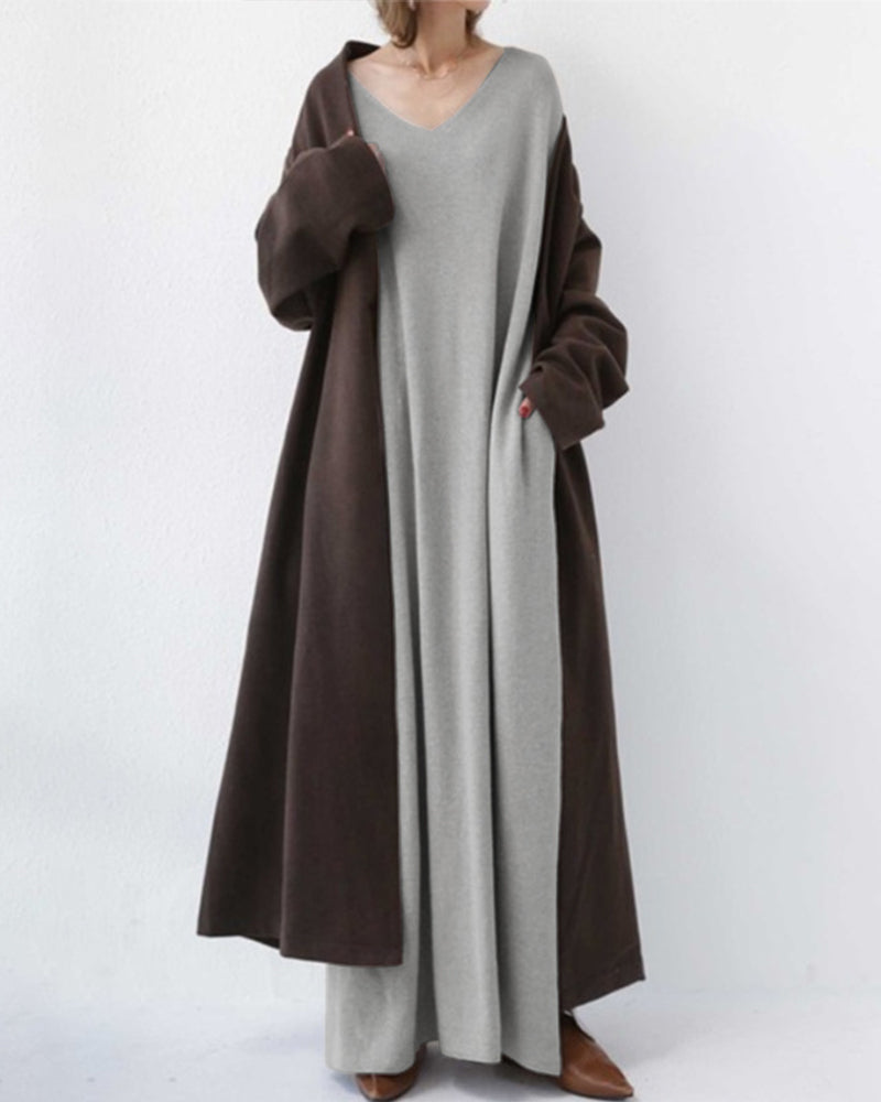 Eudora - Vestido V-Neck Elegante e Casual