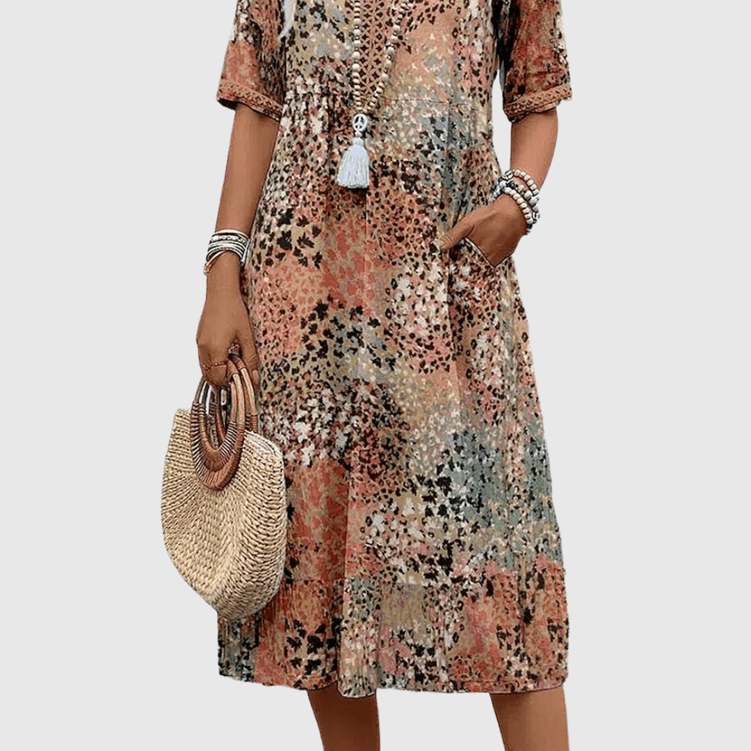 Skyler | Vestido Midi Brisa do Oceano