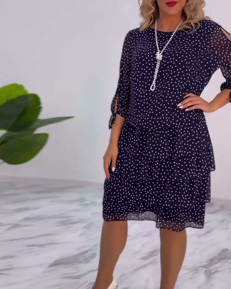 Tilly - Vestido Camponês de Poá