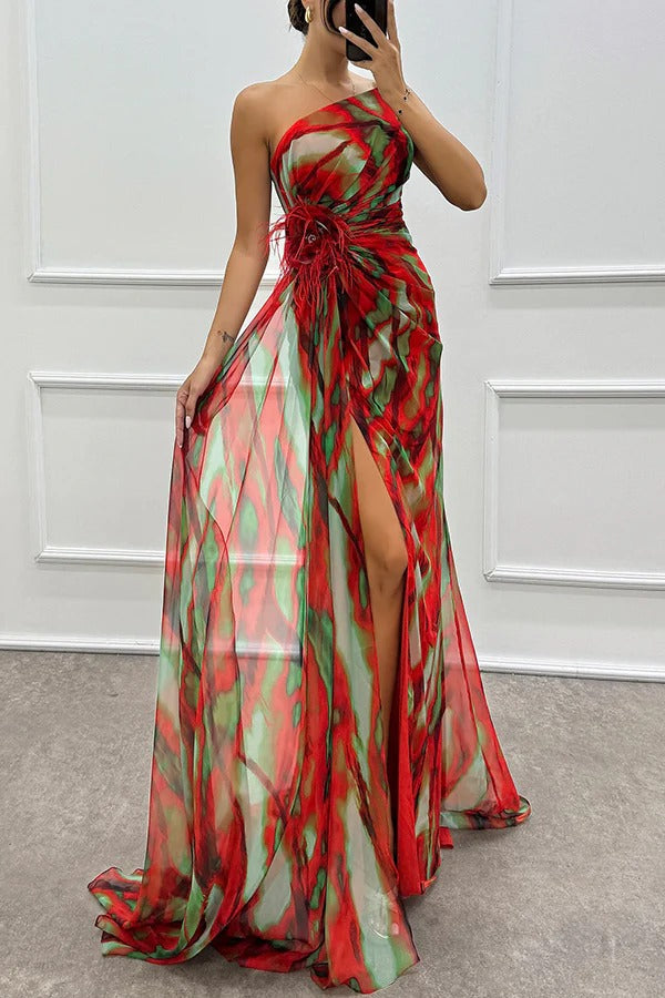 Cecelia | Vestido com uma manga dividida