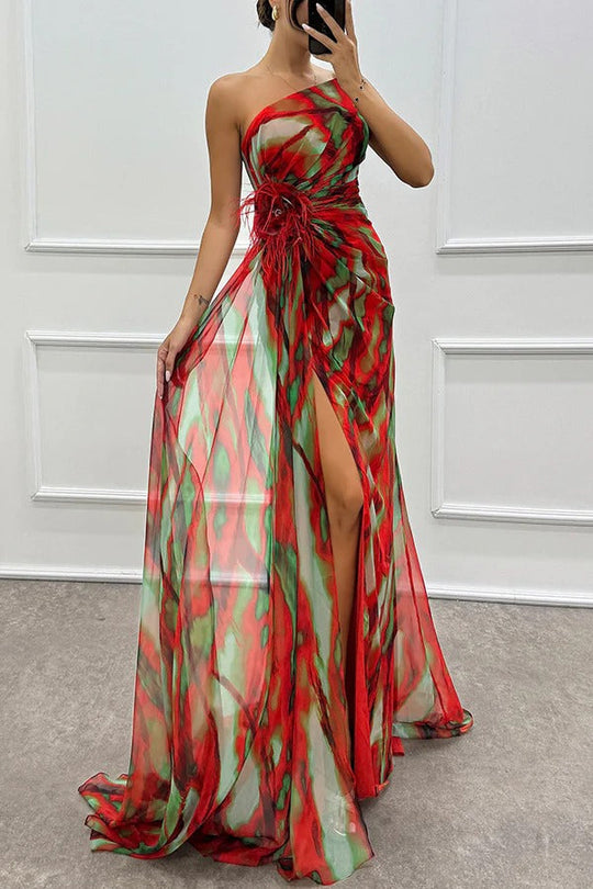 Cecelia | Vestido com uma manga dividida