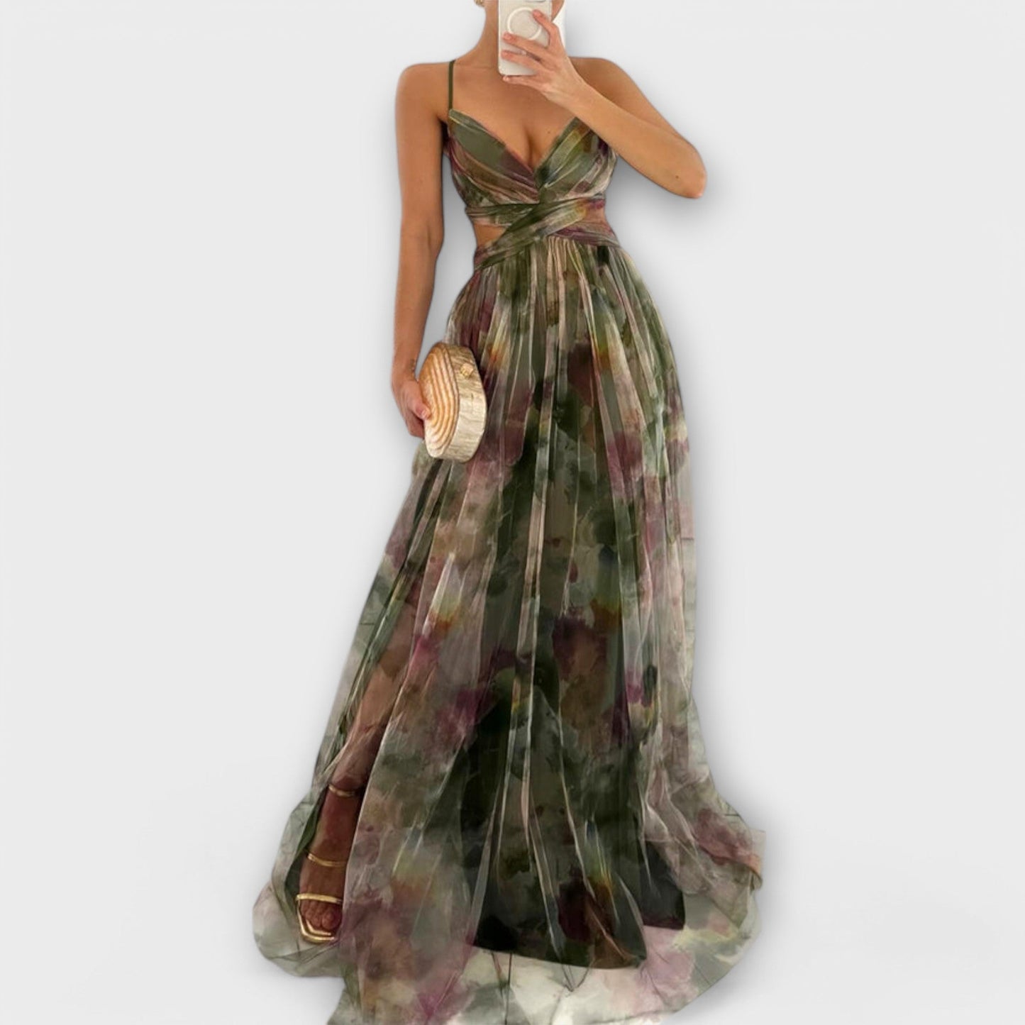 Annai Midi Vestido Max  - Elegante e Justo ao Corpo