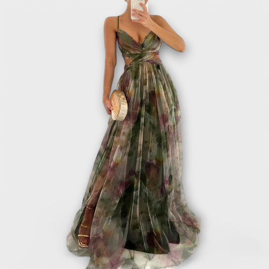 Annai Midi Vestido Max  - Elegante e Justo ao Corpo