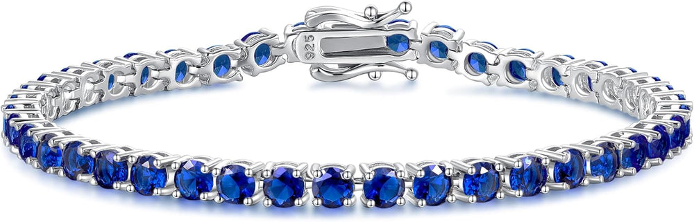Pulseira de Tênis Safira