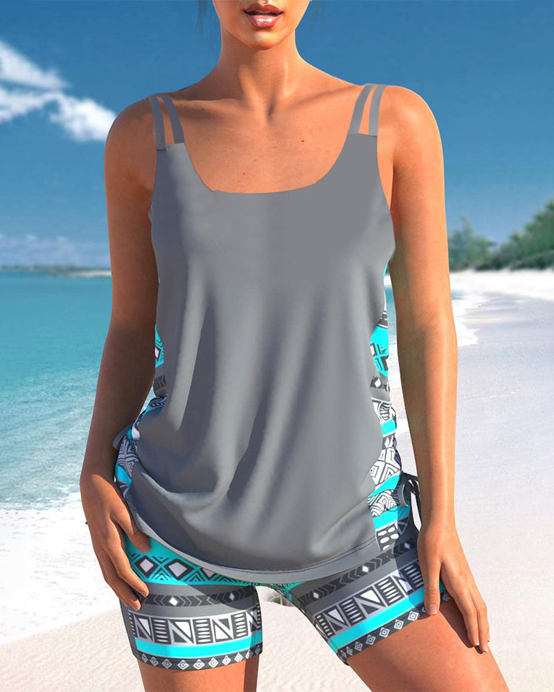 Sylvia | Tankini com Estampa Geométrica