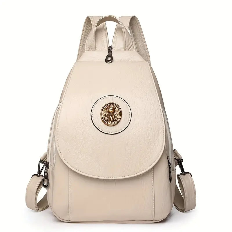 Mochila Retro de Denim Ajustável da Mira