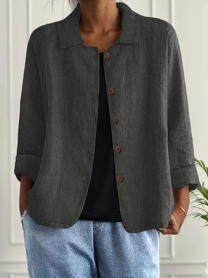 Korinda – Blusa clássica de manga longa