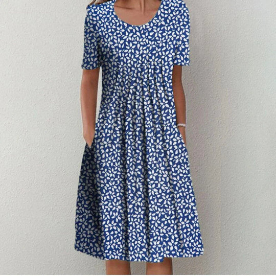 Sofia™ | Vestido Floral Estiloso e Casual com Bolsos