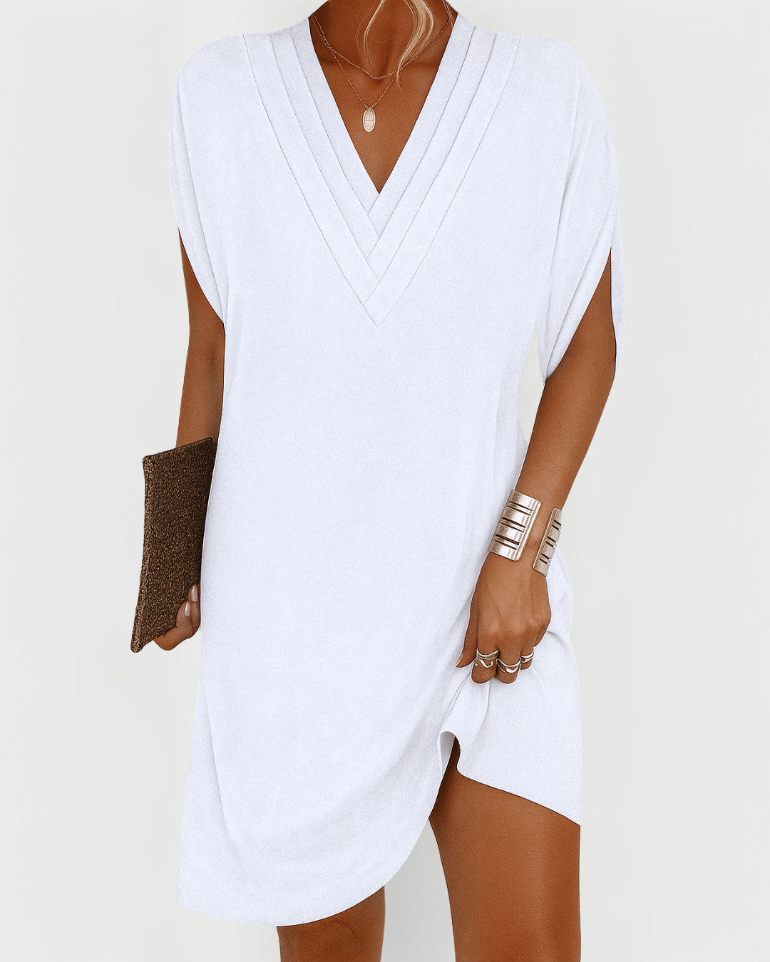 Rachel™ | Vestido Mini Casual com Decote em V