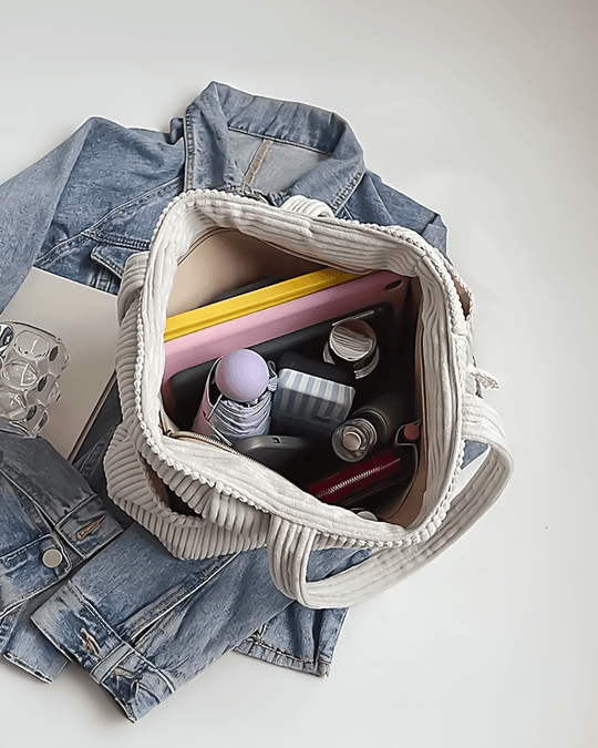 Bolsa Tote Tilda com Textura Canaletada