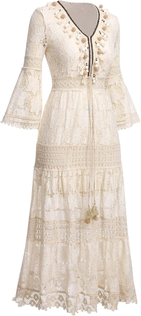 Amary - Vestido de Renda Boho