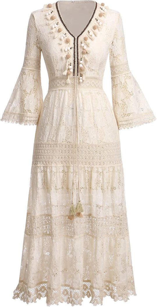 Amary - Vestido de Renda Boho
