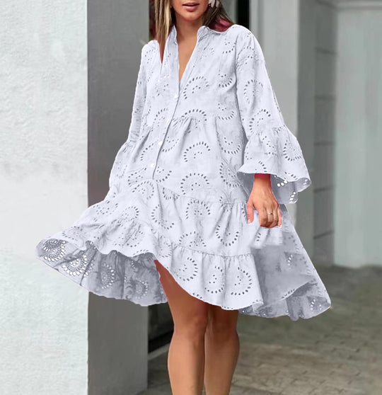 Lydia - Vestido Charmoso com Ilhós