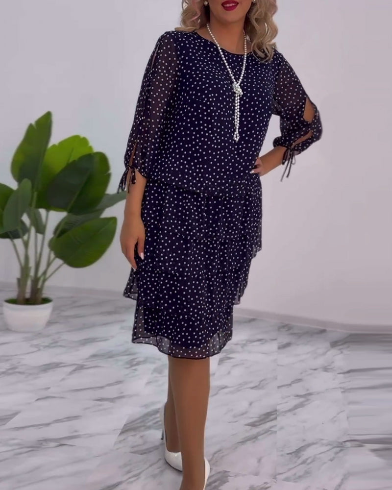 Tilly - Vestido Camponês de Poá