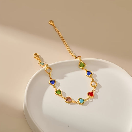 Pulseira Única em Forma de Coração