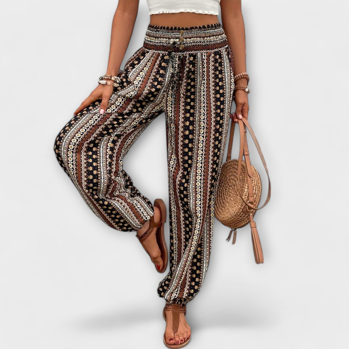 Scarlett - Calça com gráfico étnico