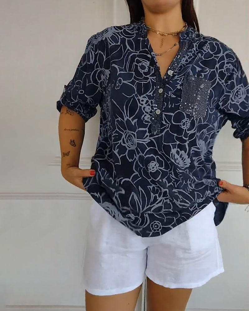 Cassie | Blusa com Estampa Floral