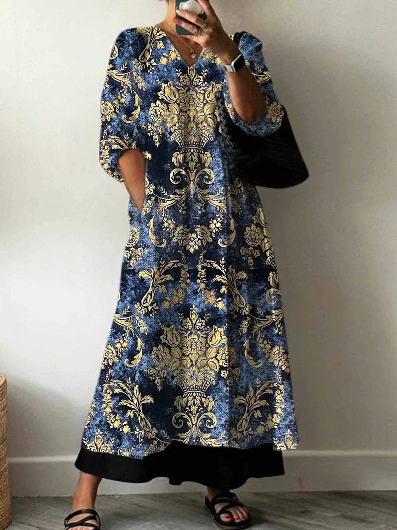 Vestido Elegante Estampado Sarah