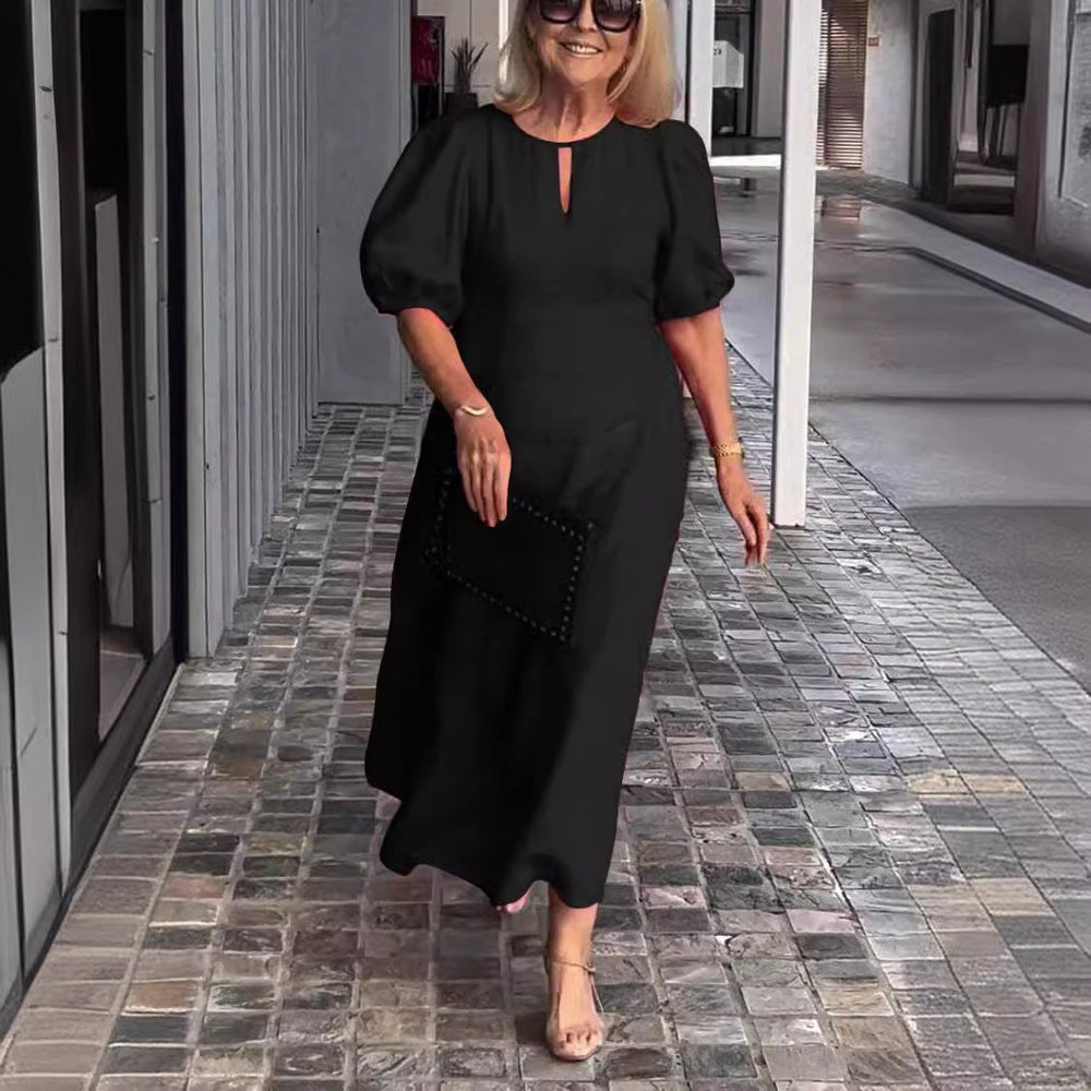 Juliana - Vestido Elegante com Mangas Bufantes