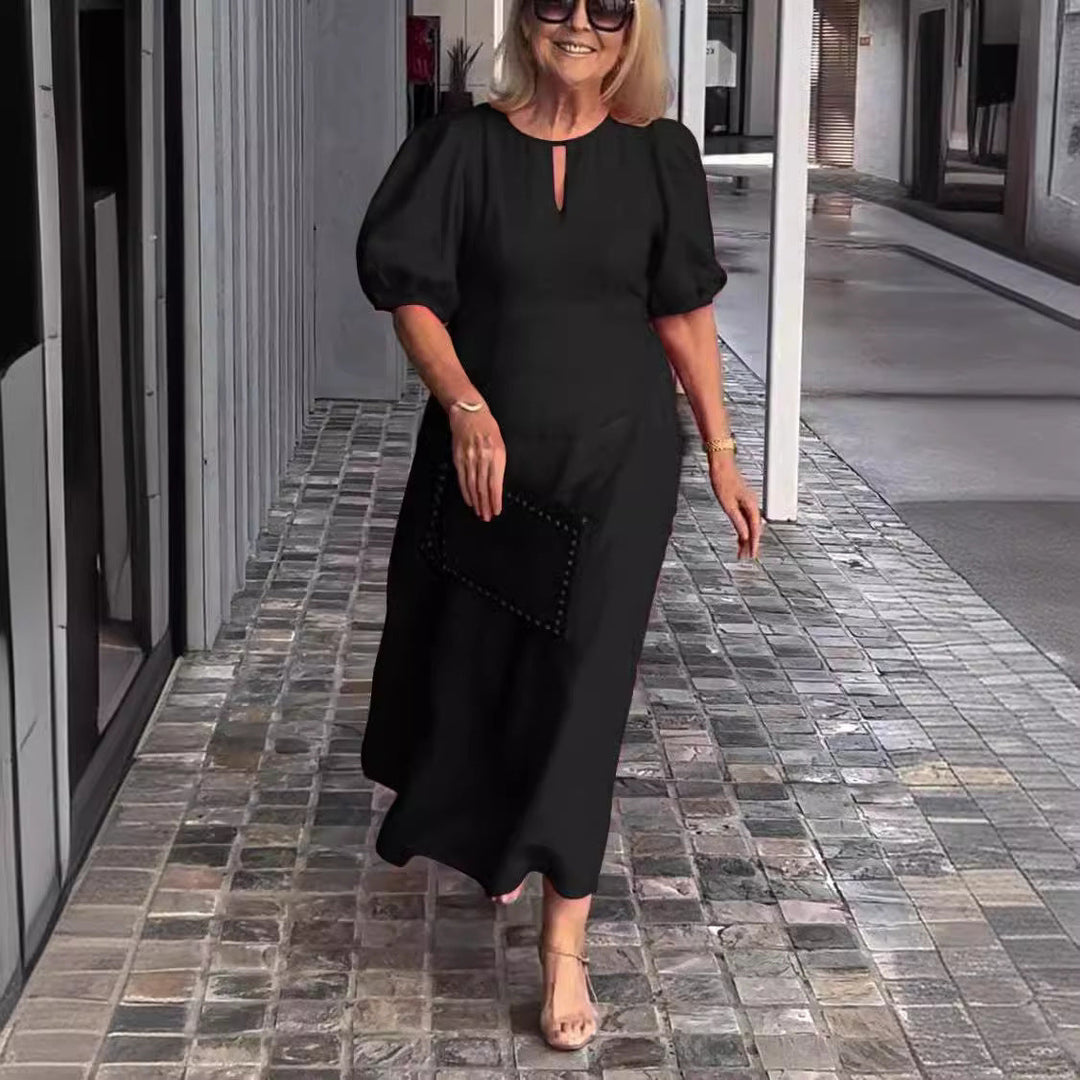 Juliana - Vestido Elegante com Mangas Bufantes