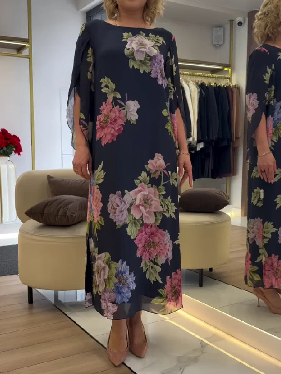Yael - Vestido Longo com Estampa Floral