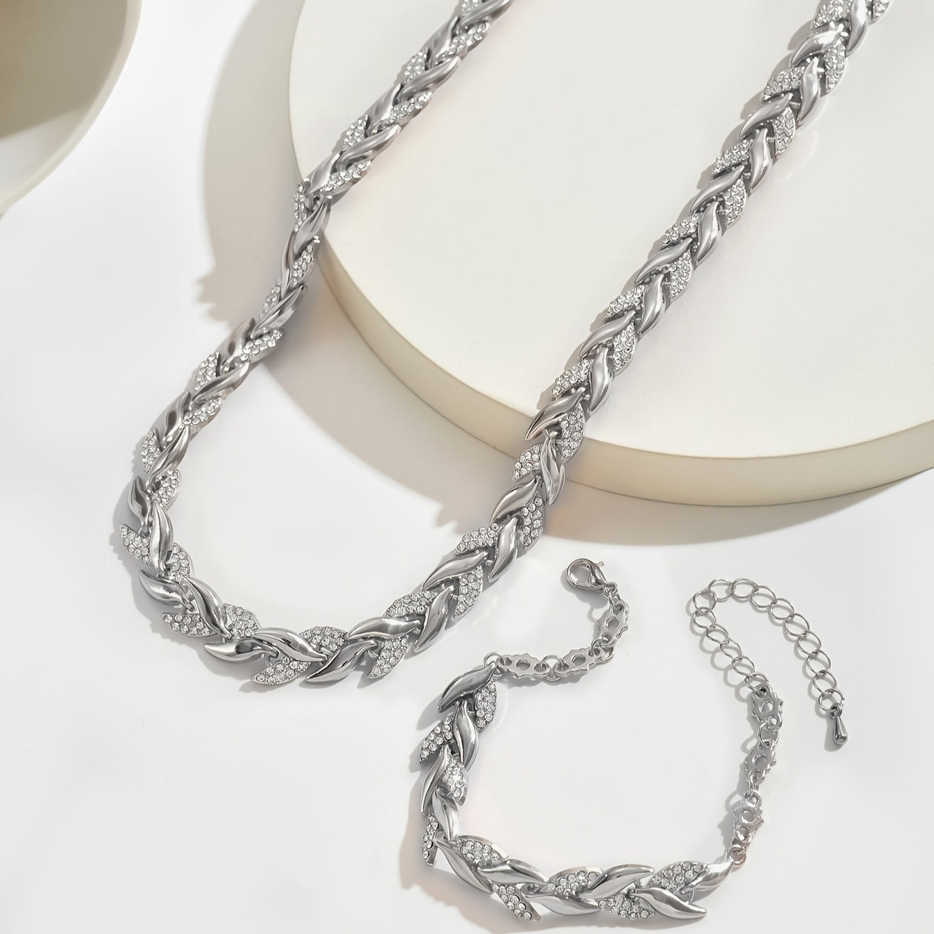 Conjunto de Cauda de Peixe de Cristal de Vidro Elegante