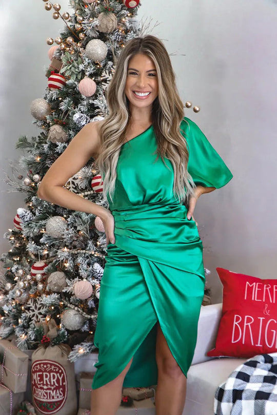 Kaelani | Vestido de Cetim Chic