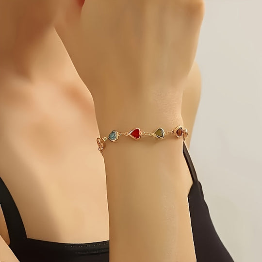 Pulseira Única em Forma de Coração