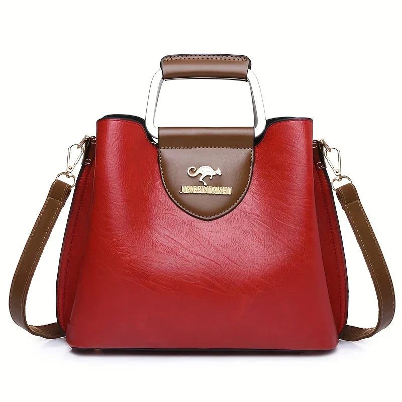 Isabella - Bolsa Bucket de Couro Chic