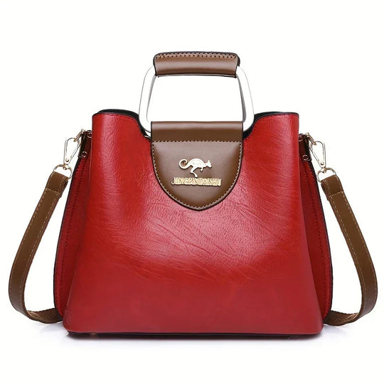Isabella - Bolsa Bucket de Couro Chic