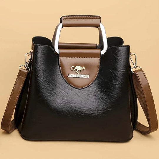 Isabella - Bolsa Bucket de Couro Chic