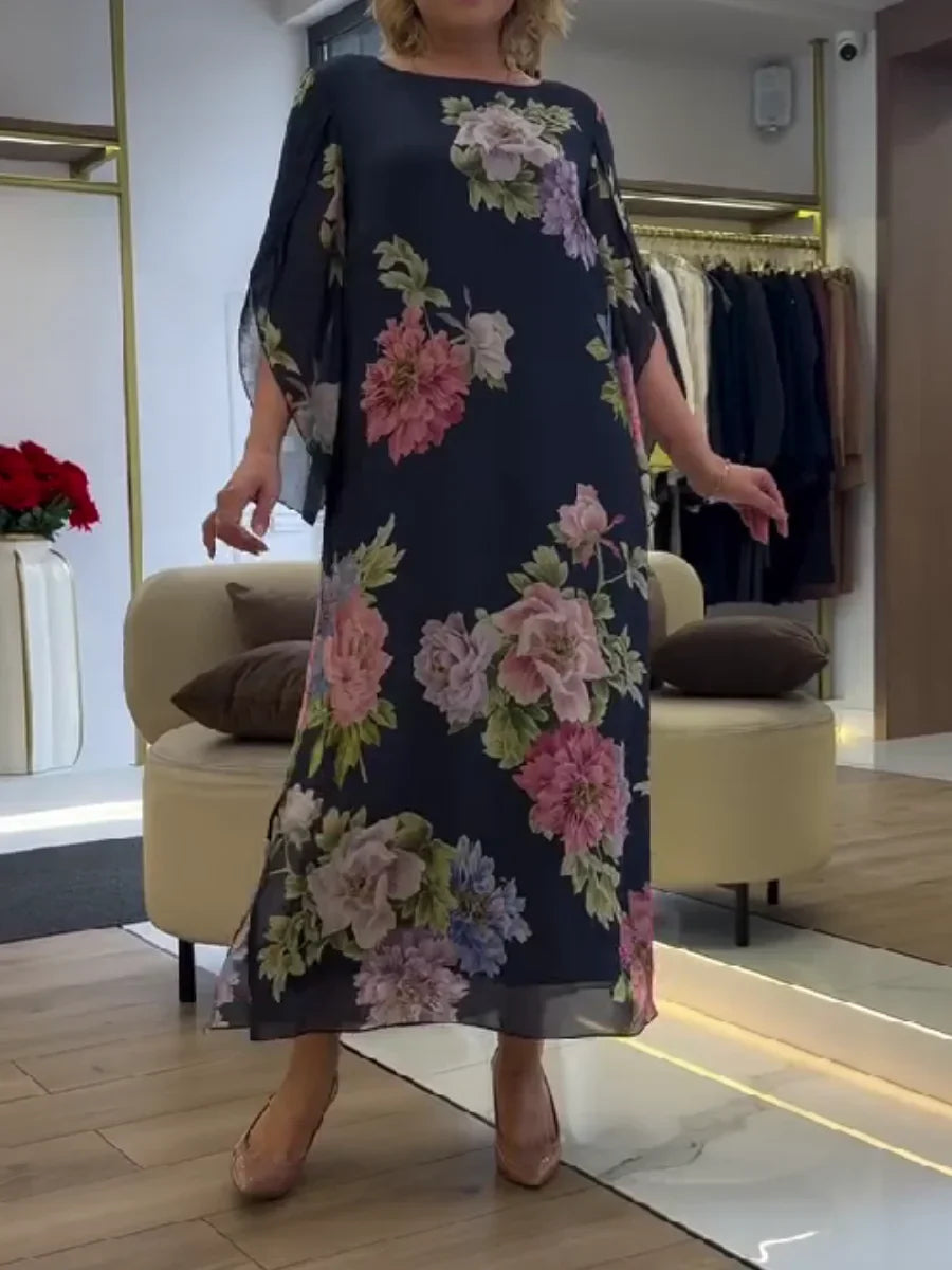 Yael - Vestido Longo com Estampa Floral