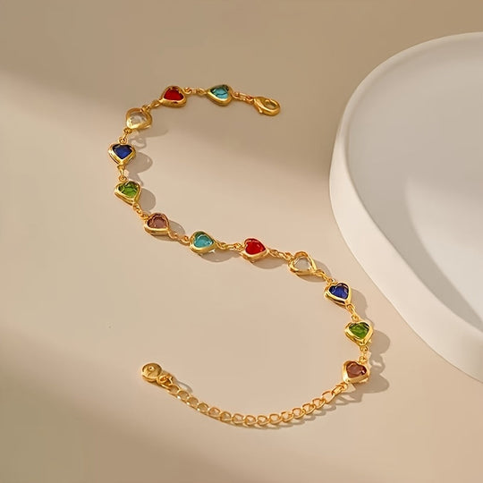 Pulseira Única em Forma de Coração